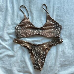 Boys + Arrows bikini top (s) and bottom (xs)